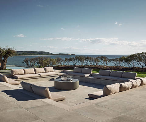 Zelia Resort Halkidiki Fire Pit sitting area
