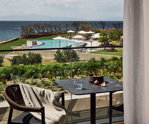Zelia Resort Halkidiki Deluxe Double balcony view
