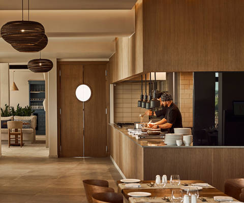 Zelia Resort Halkidiki Main Restaurant live cooking
